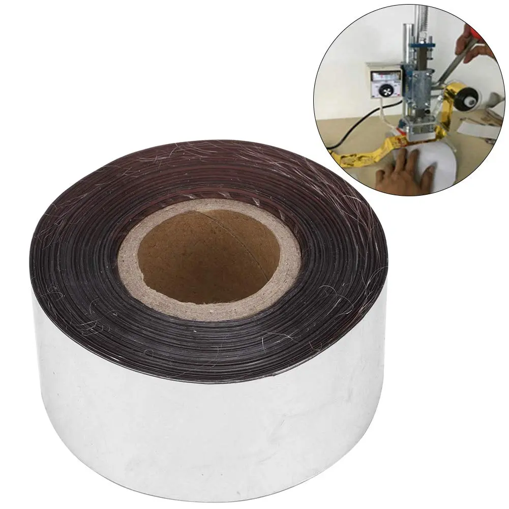 Yinuoday Hot Stamping Foil Paper Silver 3cm x 120m (0.1ft x 393.7ft) | Smooth Surface, Good Stamping Effect - view 6