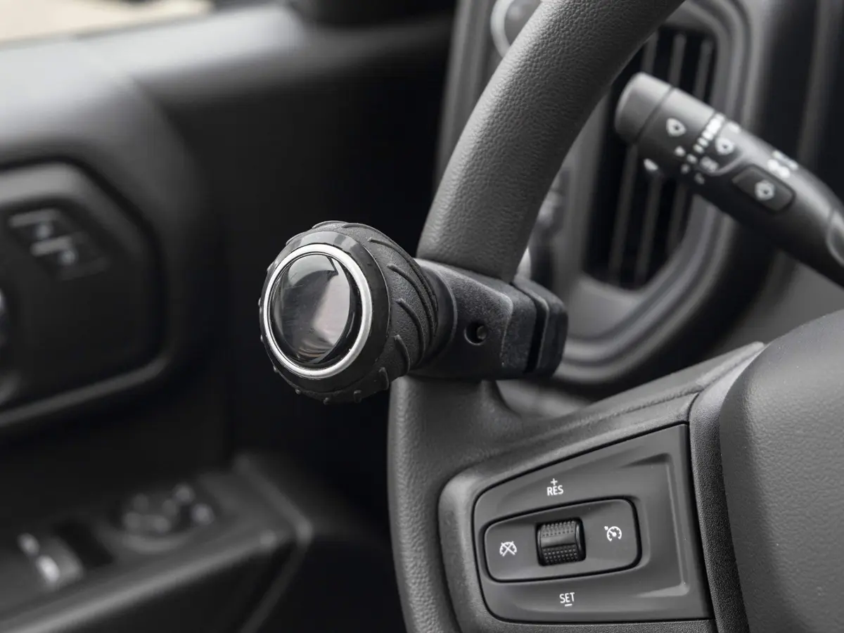 Polar Snow Products Deluxe Steering Wheel Spinner Knob with Universal Fit for Cars, Trucks, Tractors, Mowers, Forklifts, Boats (Black, 1.75" Max Grip) - view 5