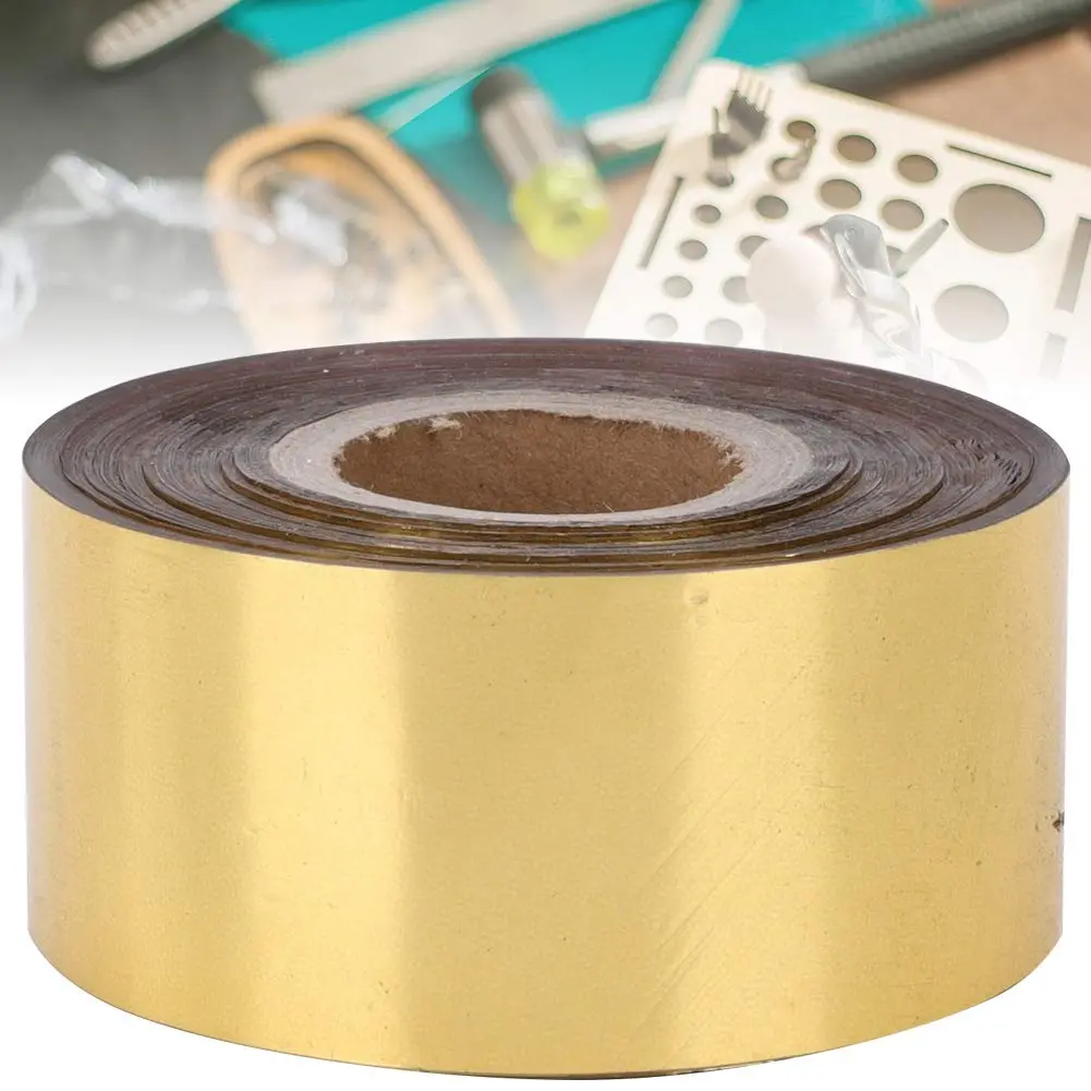 Yinuoday Hot Stamping Foil Paper Gold 120m (393.7ft) | For Leather, Paper, Wood, Cloth & Gift Boxes - view 5