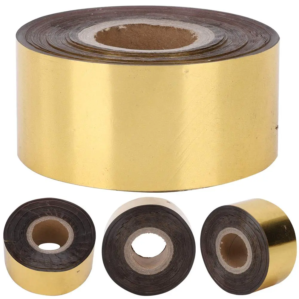 Yinuoday Hot Stamping Foil Paper Gold 120m (393.7ft) | For Leather, Paper, Wood, Cloth & Gift Boxes - main product image