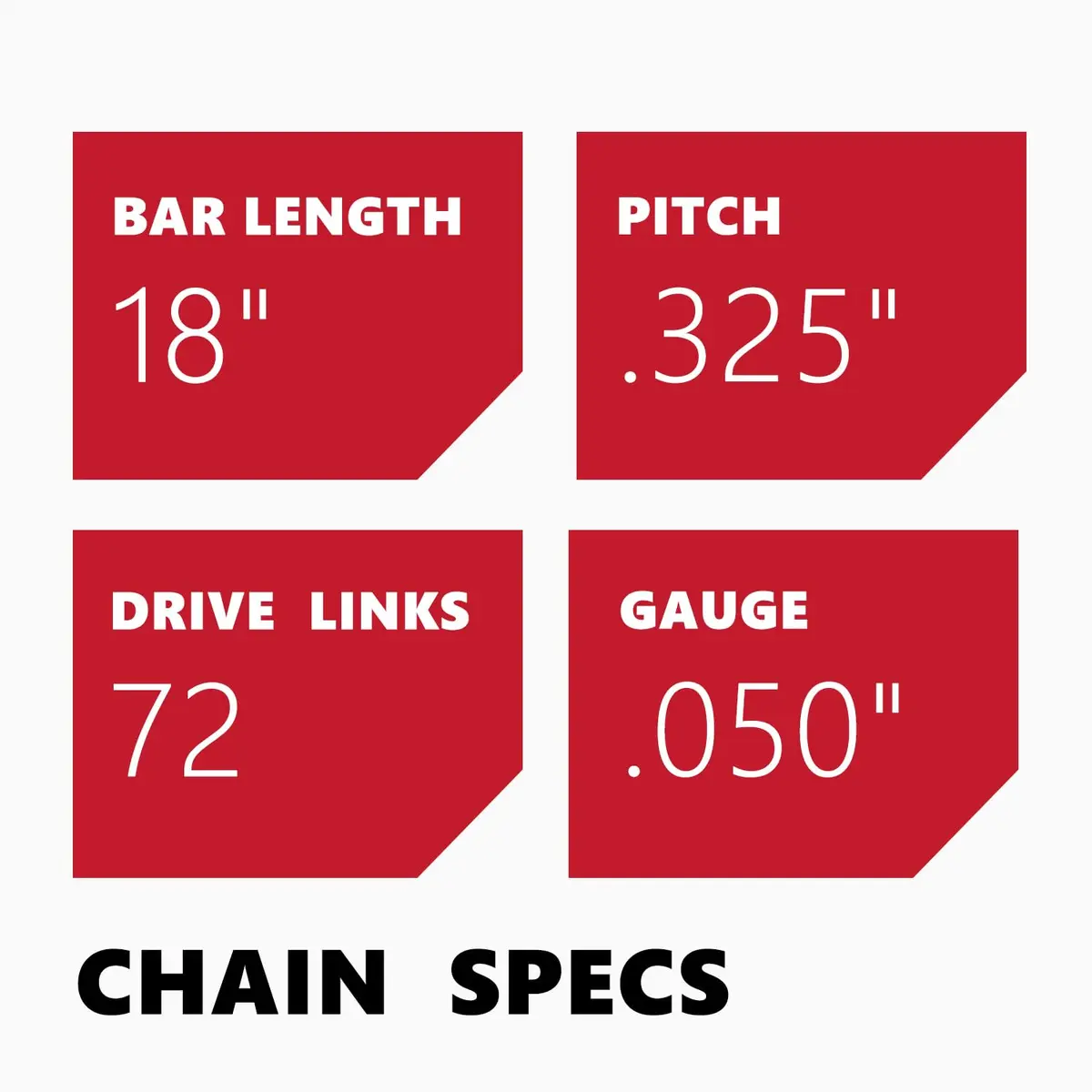 KAKEI Chainsaw Chain 18 Inch .325" Pitch .050" Gauge 72 Drive Links | Semi Chisel, German Steel, Fits Husqvarna 440 - view 3