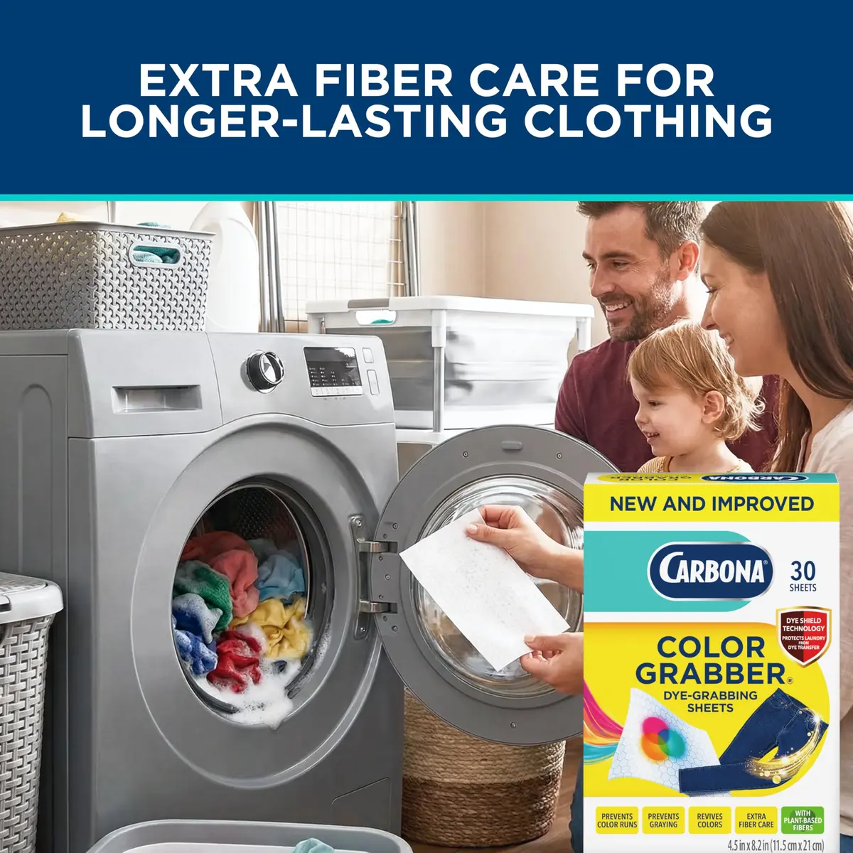 Carbona Color Grabber Sheets 30 Count | Prevents Color Runs & Bleeding in Laundry - view 5