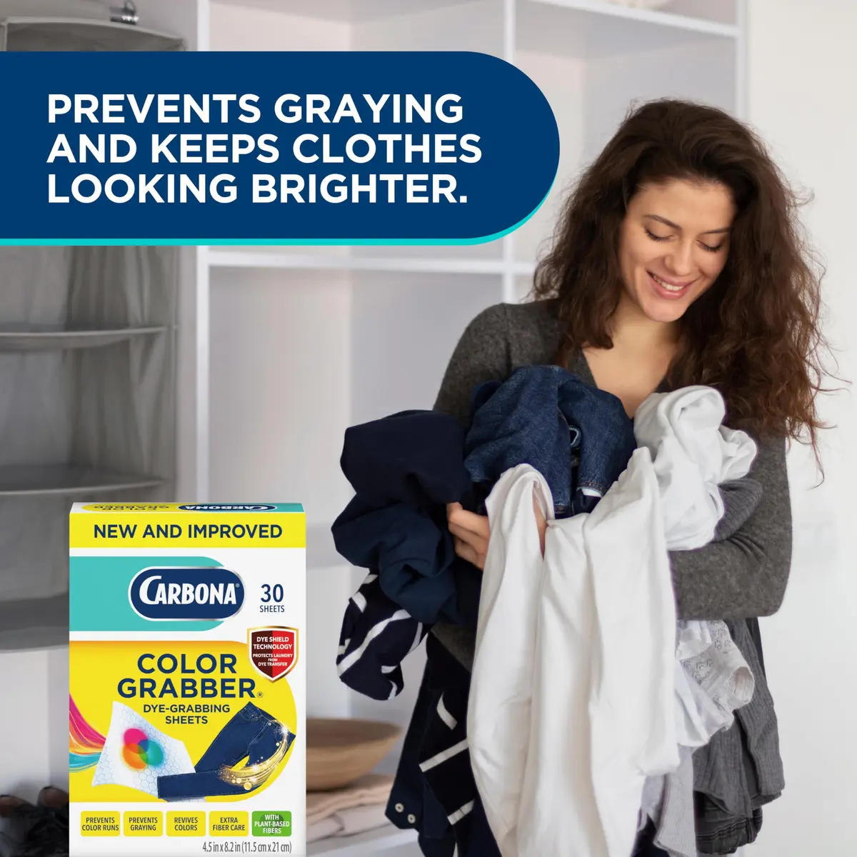 Carbona Color Grabber Sheets 30 Count | Prevents Color Runs & Bleeding in Laundry - view 7
