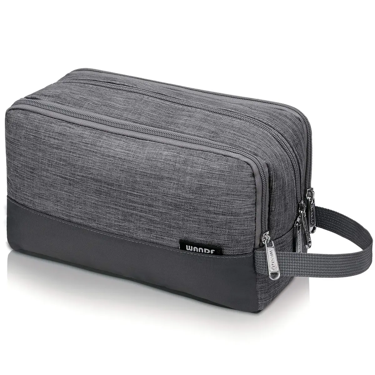 WANDF Travel Toiletry Bag for Men, Small Dopp Kit for Toiletries | Water-Resistant Polyester - main product image