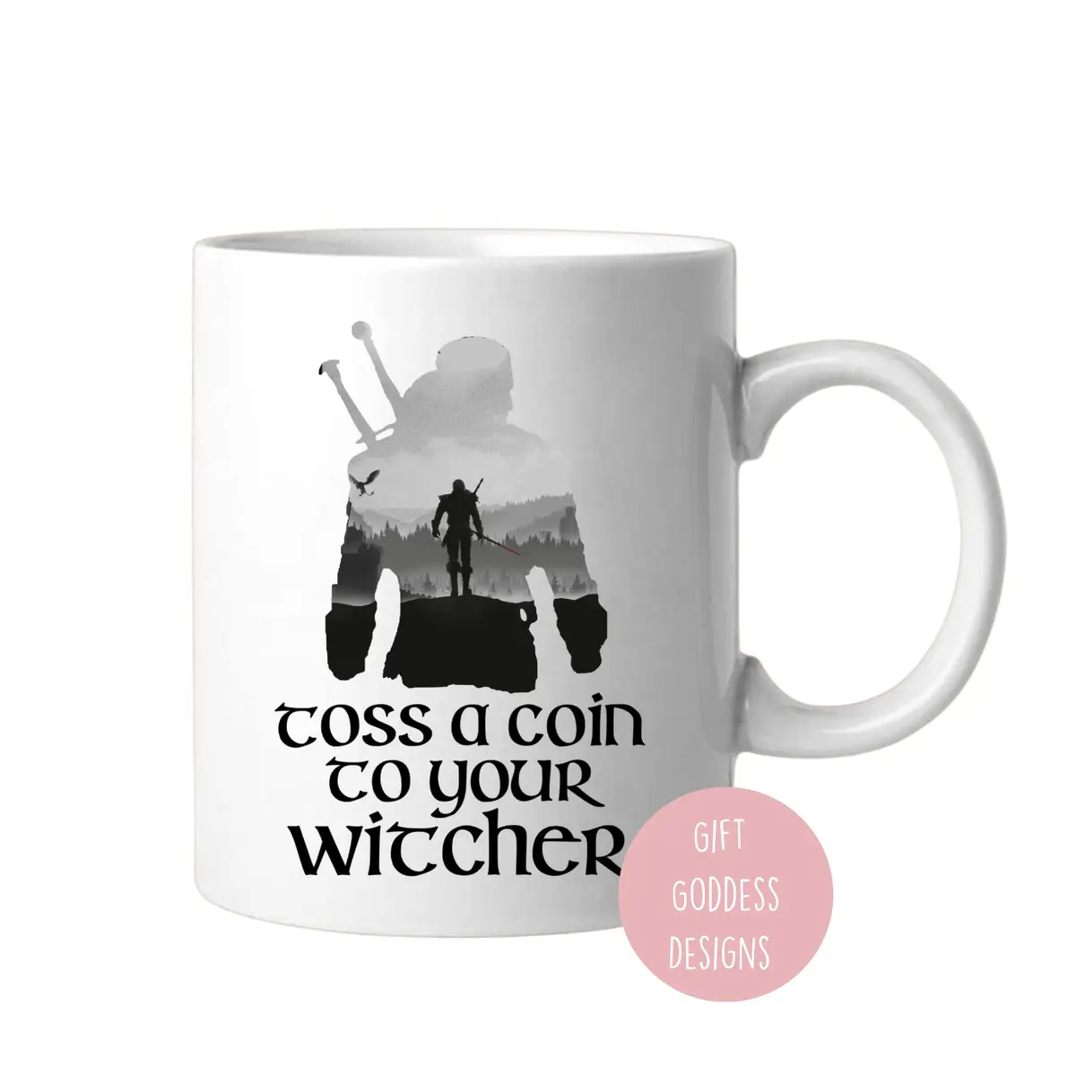 BALOR Toss A Coin To Your Witcher Ceramic Coffee Mug 325ml (11 oz) | Funny Gift for Family, Friend, Coworker - main product image