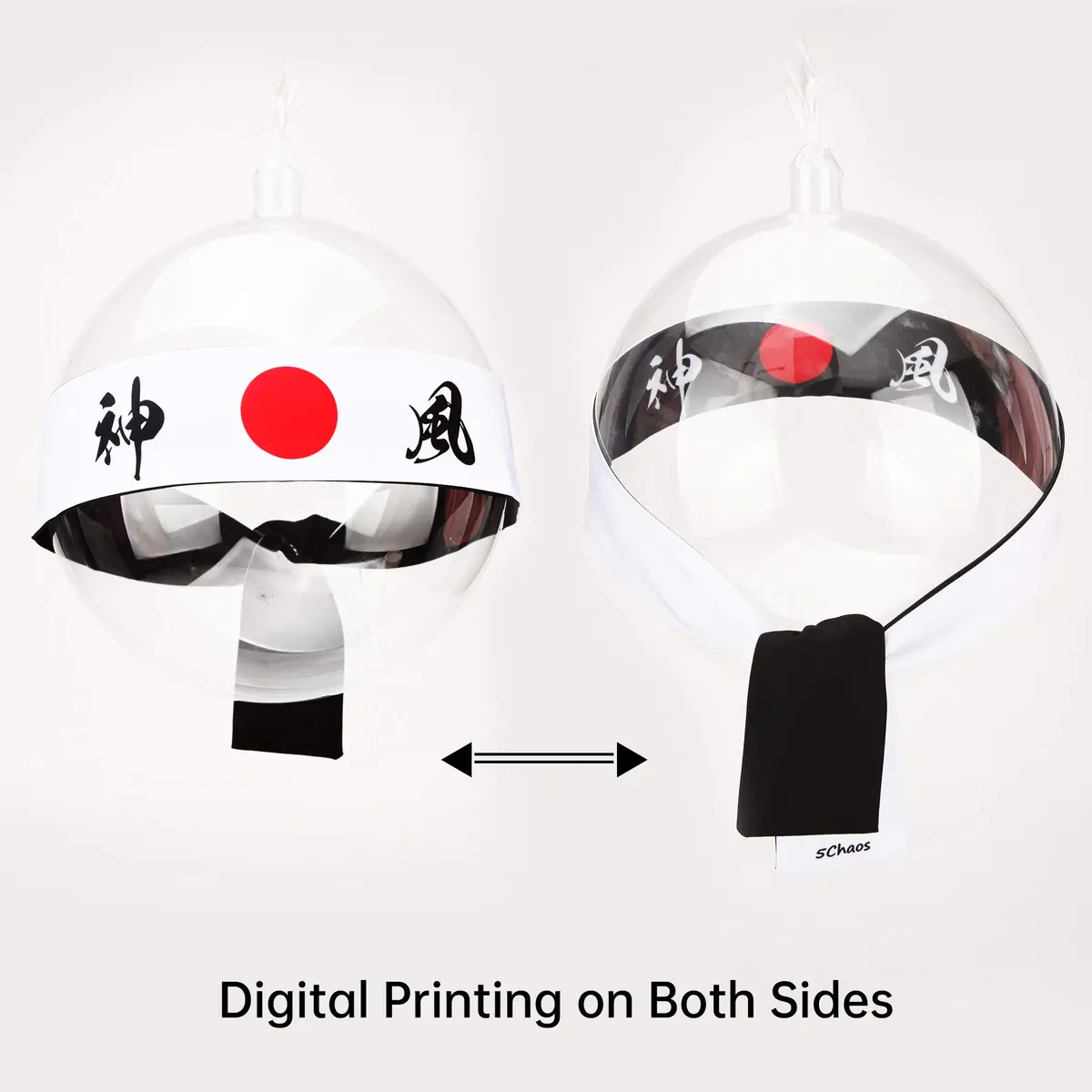 5Chaos Japanese Headband Hachimaki for Karate Cosplay Kitchen Chef | Reversible, Breathable, 38" Sweatband - view 2
