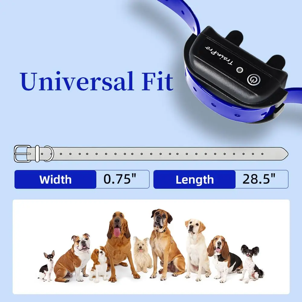 TrainPro Waterproof TPU Replacement Strap for Dog Training Collar, 70 cm (27.5 in) Blue Reflect | Durable & Secure Fit - view 3