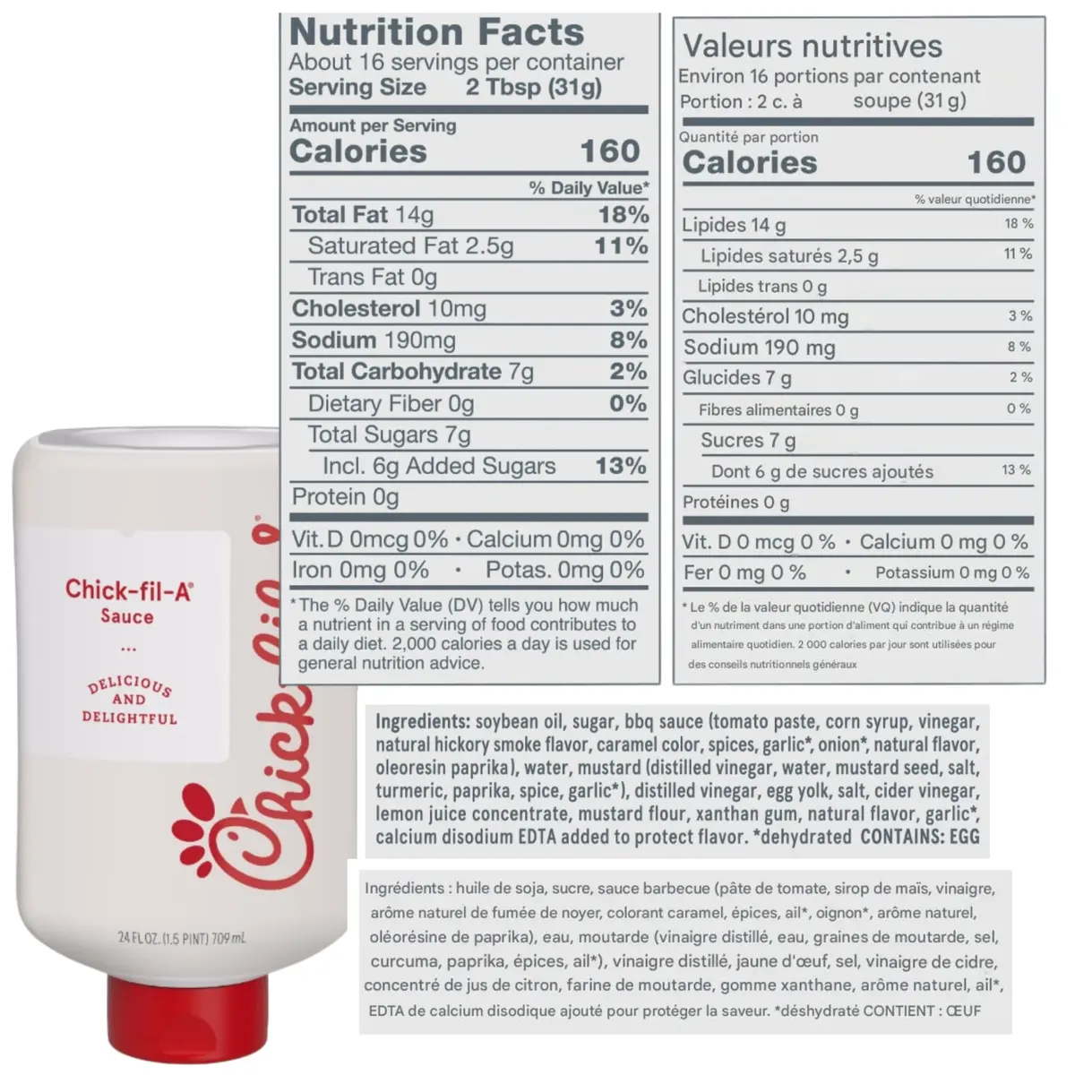 Chick-Fil-A Sauce Bundle 16oz | Includes Chick-fil-A & Polynesian Sauces - view 3