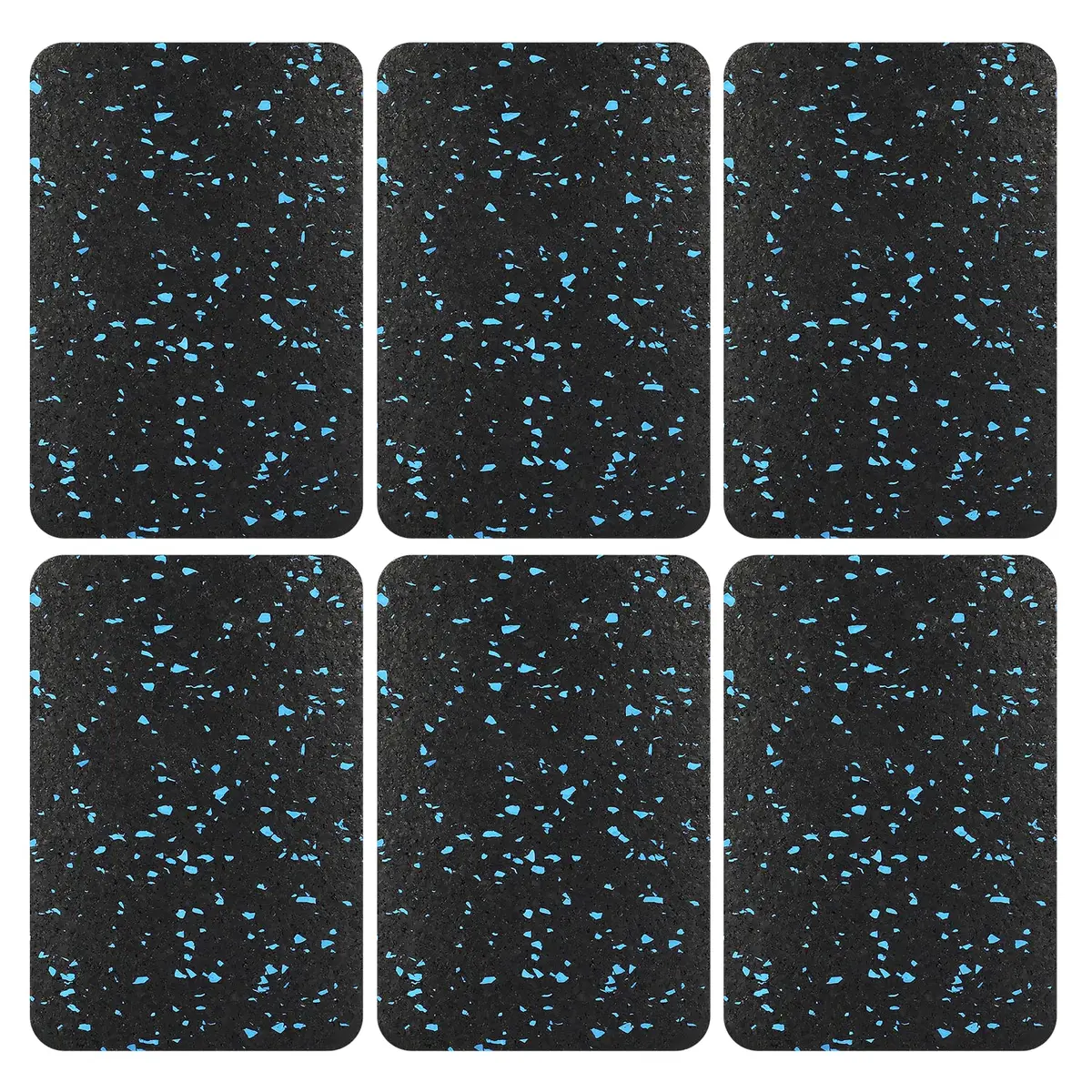 BestXD Rubber Exercise Equipment Mat Pads, 6-Pack | Anti-Vibration Support for Home Gym (70-120 chars) - view 3