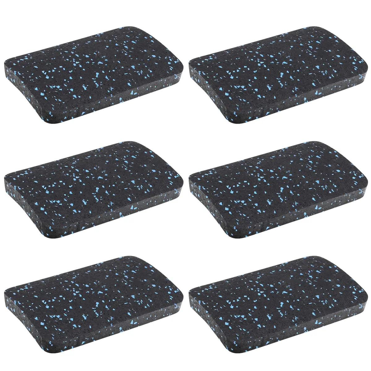 BestXD Rubber Exercise Equipment Mat Pads, 6-Pack | Anti-Vibration Support for Home Gym (70-120 chars) - view 4