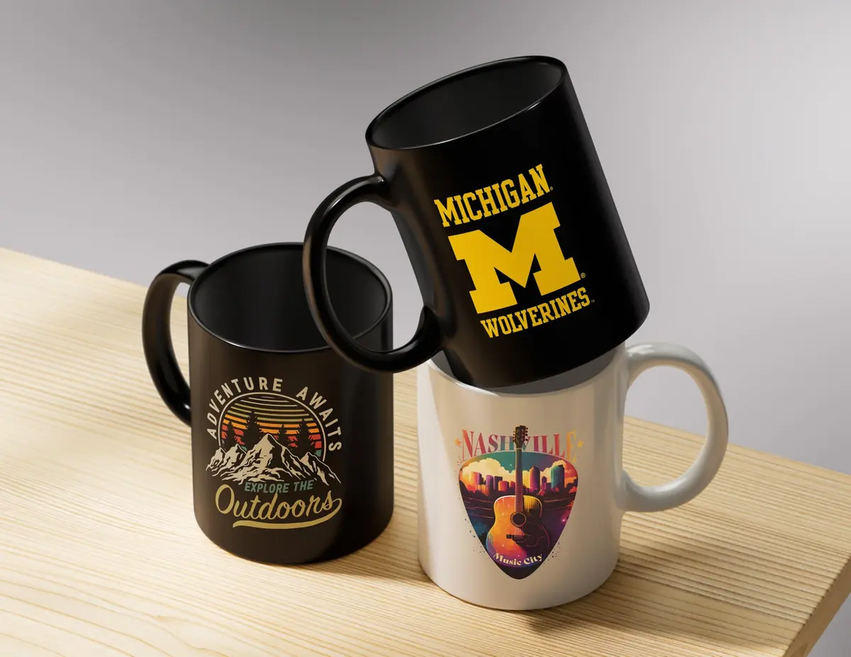 R and R Imports Northwestern University Wildcats Black Ceramic Coffee Mug | 8 oz, Collegiate Licensed - view 6