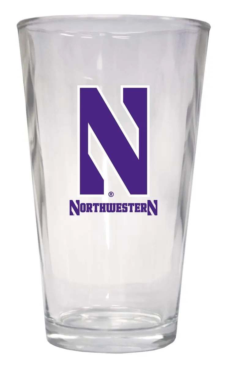 R and R Imports Northwestern University Wildcats 16 oz Pint Glass | Officially Licensed College Fanware - main product image