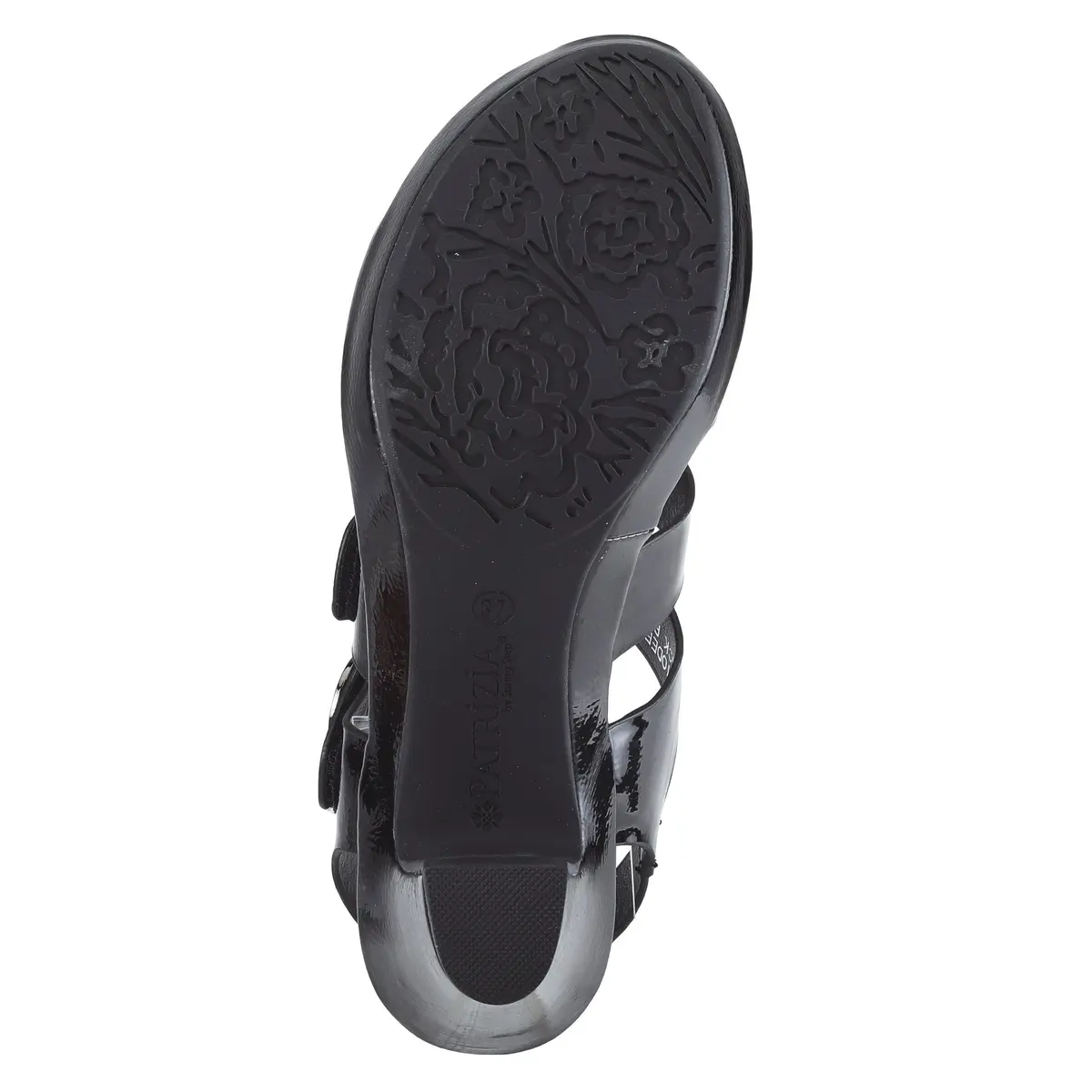 PATRIZIA Triodee Sandals for Women - Casual Platform Slip-On with Adjustable Straps, Black Patent, US 9 - view 10