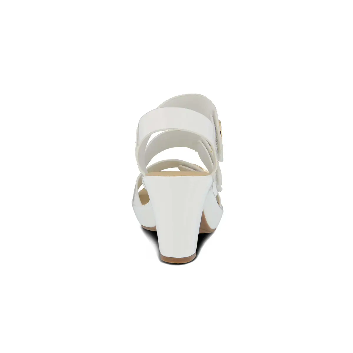 PATRIZIA Triodee Sandals for Women - White Patent Platform 10.5-11 | Adjustable Straps Slip-On - view 9