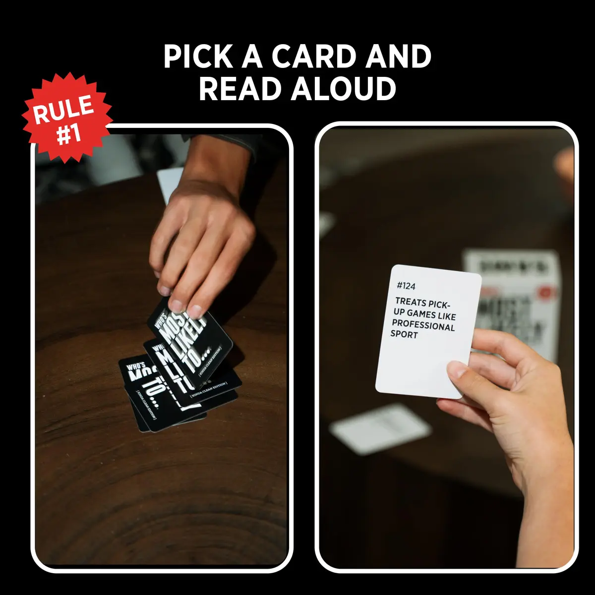 DSS Games Who's Most Likely To... Kinda Clean Edition | Family Card Game | Ages 14+ - view 5