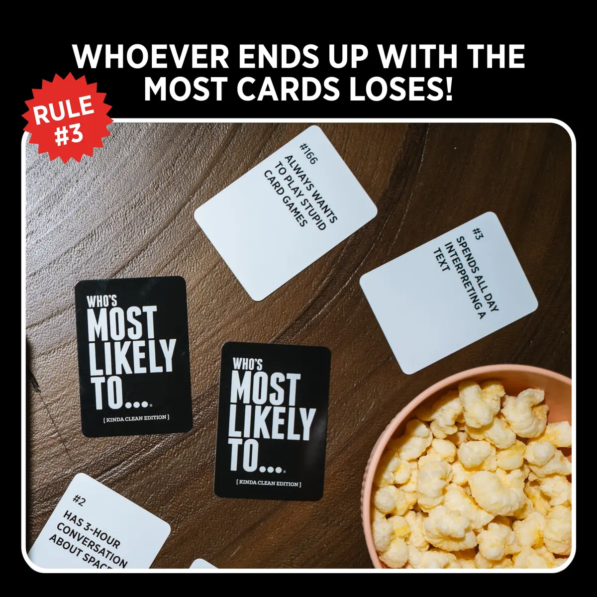 DSS Games Who's Most Likely To... Kinda Clean Edition | Family Card Game | Ages 14+ - view 7