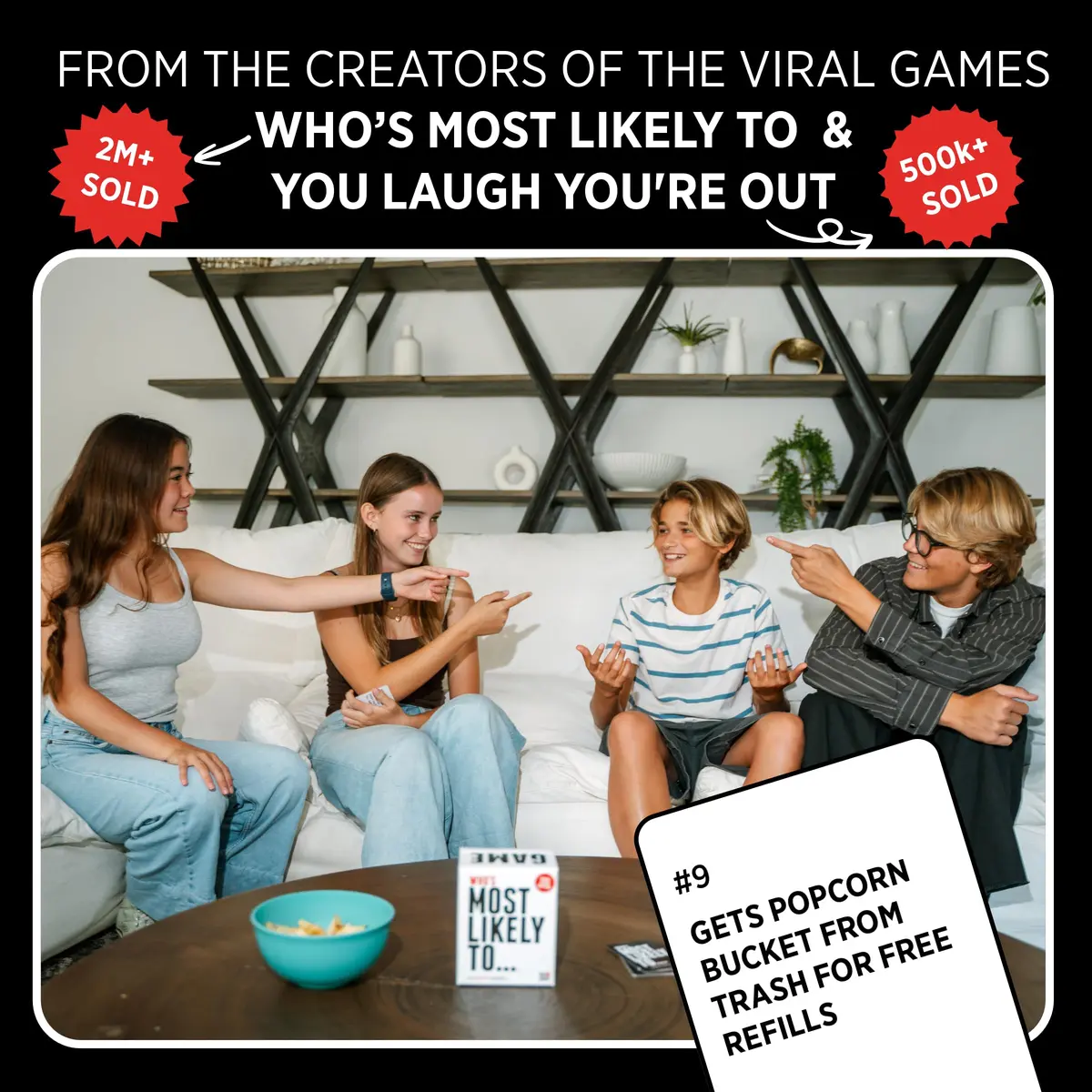 DSS Games Who's Most Likely To... Kinda Clean Edition | Family Card Game | Ages 14+ - view 3