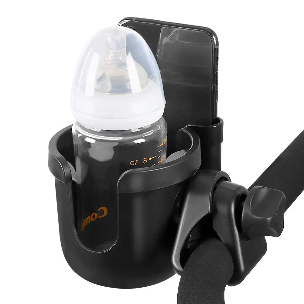 Accmor Stroller Cup Holder with Phone Holder, Universal Fit, 2-in-1 Drinks & Cell Phone Holder for Uppababy Nuna Strollers - view 2