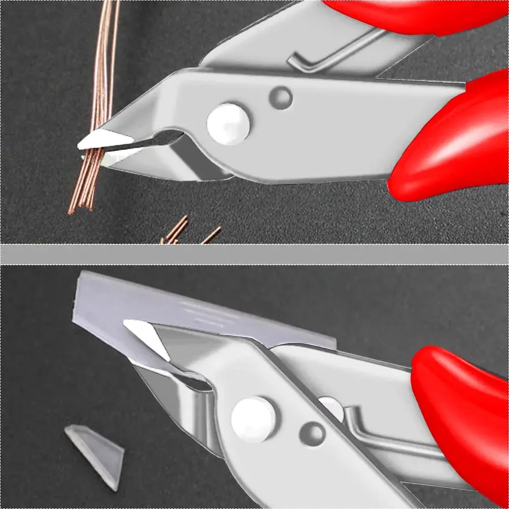 MONVICT 5 Inch Micro Wire Cutters, Flush Cutters with Opening Spring & Ergonomic Handle | Cuts Soft Wire Up to 1.6mm - view 7