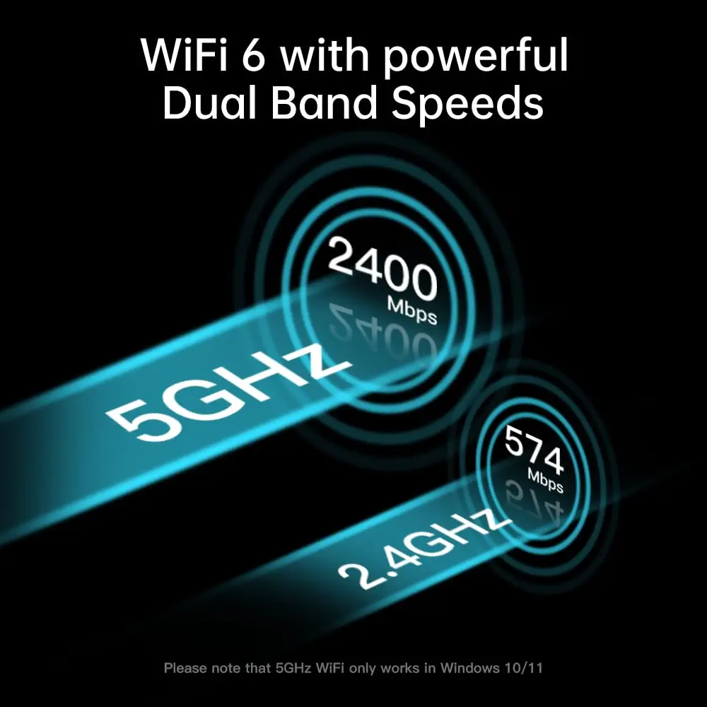 FENVI AX3000 WiFi 6 PCIe Card with Bluetooth 5.2, 3000Mbps Dual Band 802.11ax Network Adapter | MU-MIMO Gigabit WLAN for PC - view 6