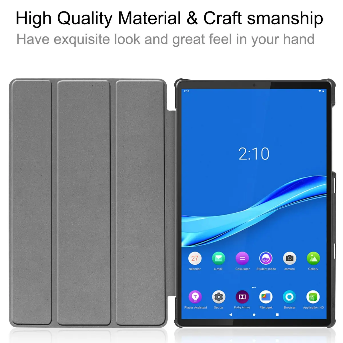 Ratesell Smart Trifold Stand Case for Lenovo Tab M10 FHD Plus (2nd Gen) 10.3" (24.79cm) with Auto Sleep/Wake | Outer Space - view 4