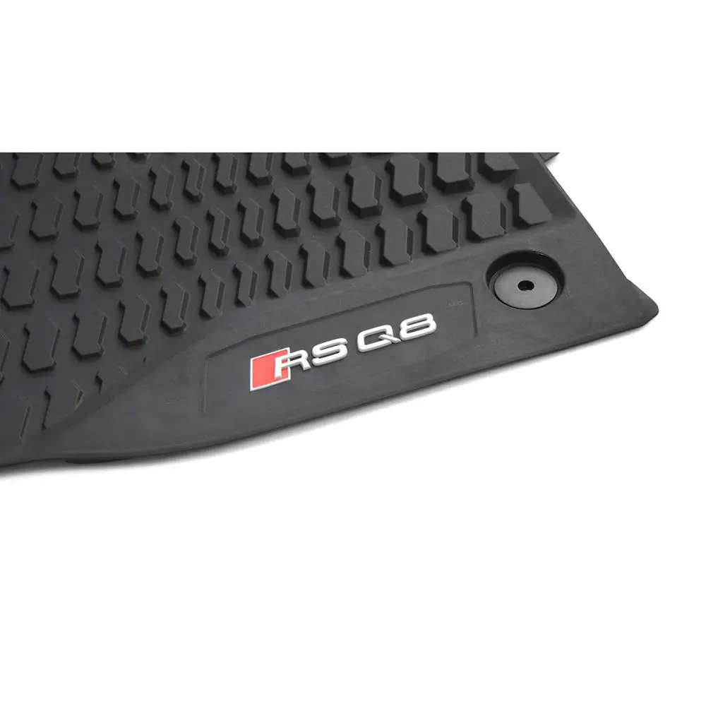 Audi 4M8061221B041 Rubber Floor Mats Front 2 x Rubber Mats All Weather Mats Black with RSQ8 Lettering | Vehicle-Specific Fit - view 2