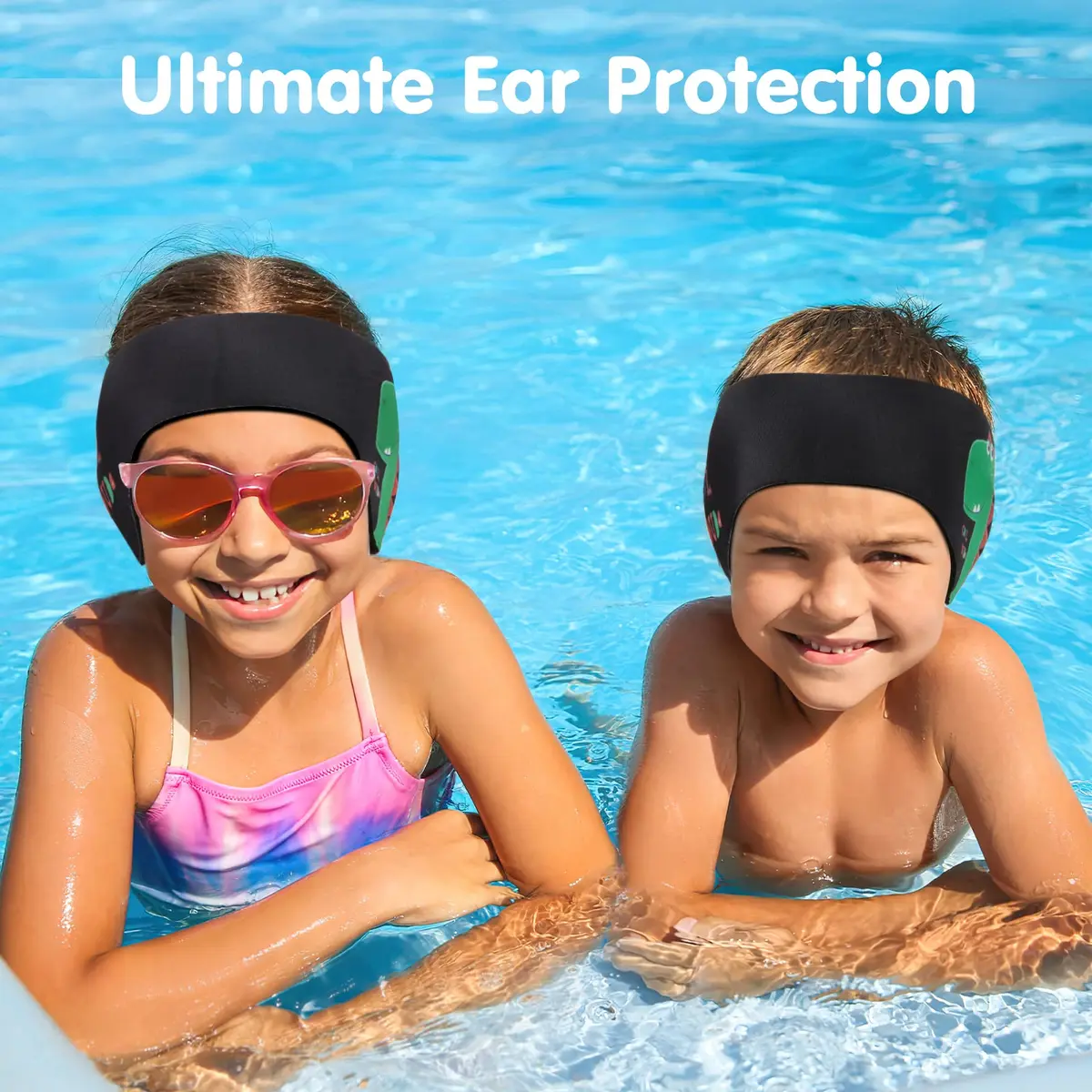 HeySplash Kids Swim Headband, Neoprene Ear Protection Band Keep Water Out for 4-9 Years - view 2
