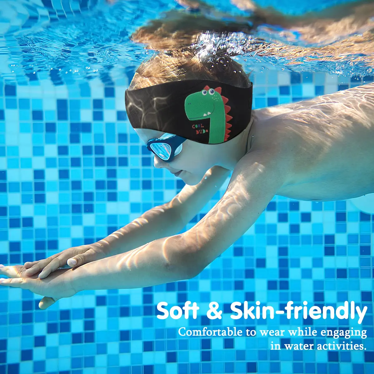 HeySplash Kids Swim Headband, Neoprene Ear Protection Band Keep Water Out for 4-9 Years - view 4