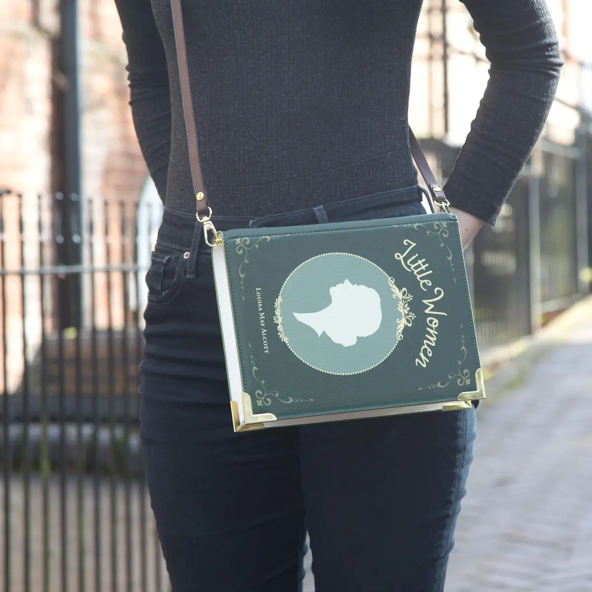 Well Read Crossbody Purse for Book Lovers - Vegan Leather, Large | Inspired by Little Women - view 6