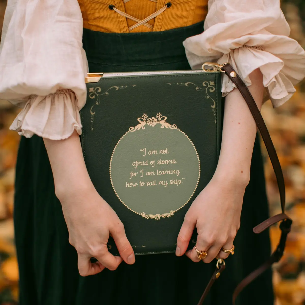 Well Read Crossbody Purse for Book Lovers - Vegan Leather, Large | Inspired by Little Women - view 2
