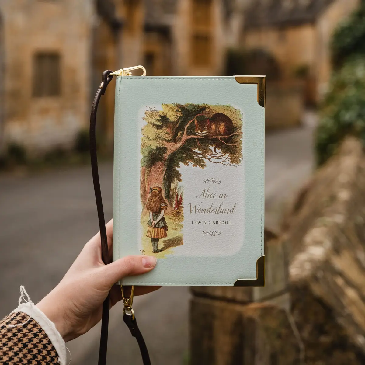 Well Read Alice in Wonderland Large Book Themed Purse for Literary Lovers – Handbag & Crossbody Bag, Faux Leather, 25x19x5cm - view 6