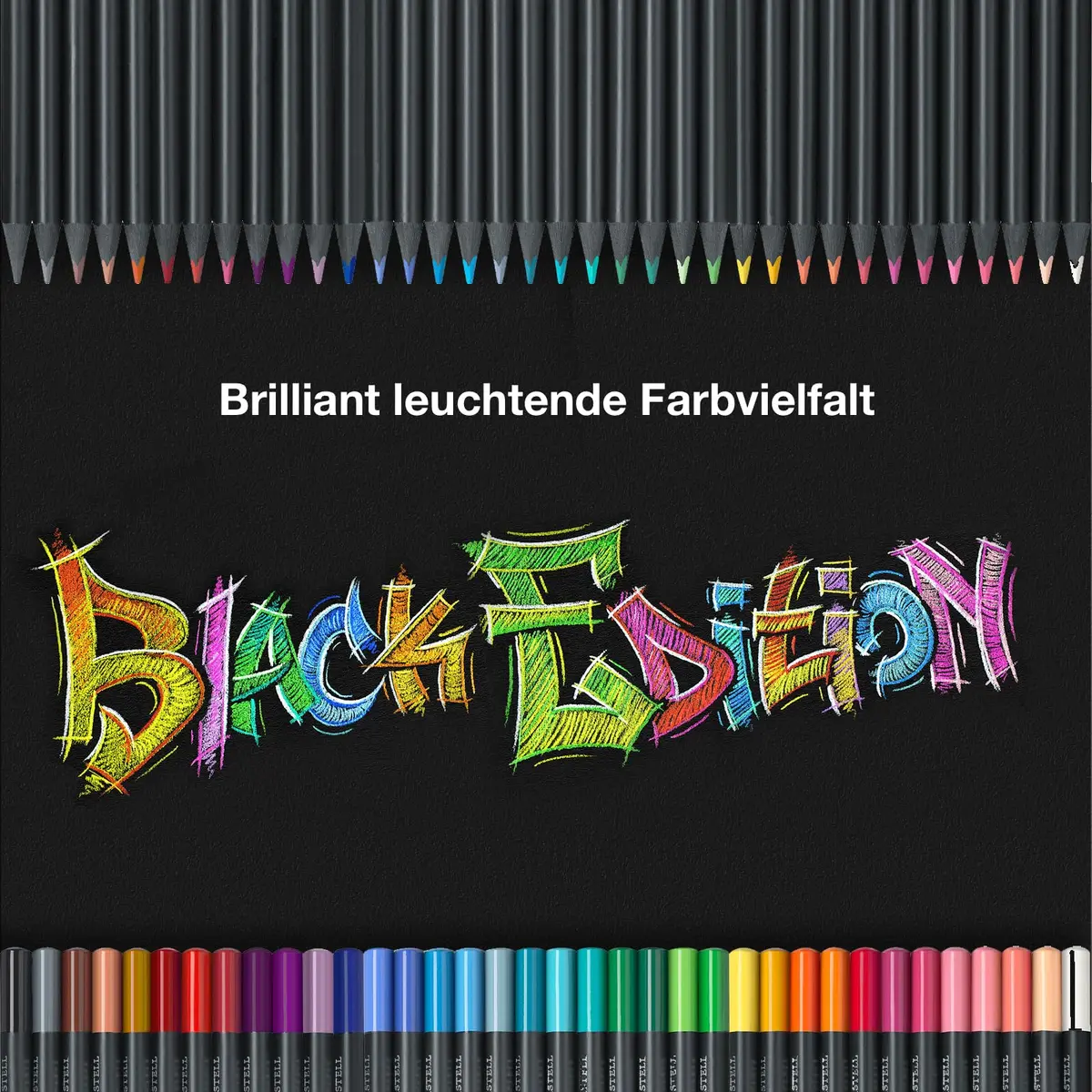 Faber-Castell Black Edition Colored Pencils, Classic (12 Count) | FSC Certified Wood - view 7