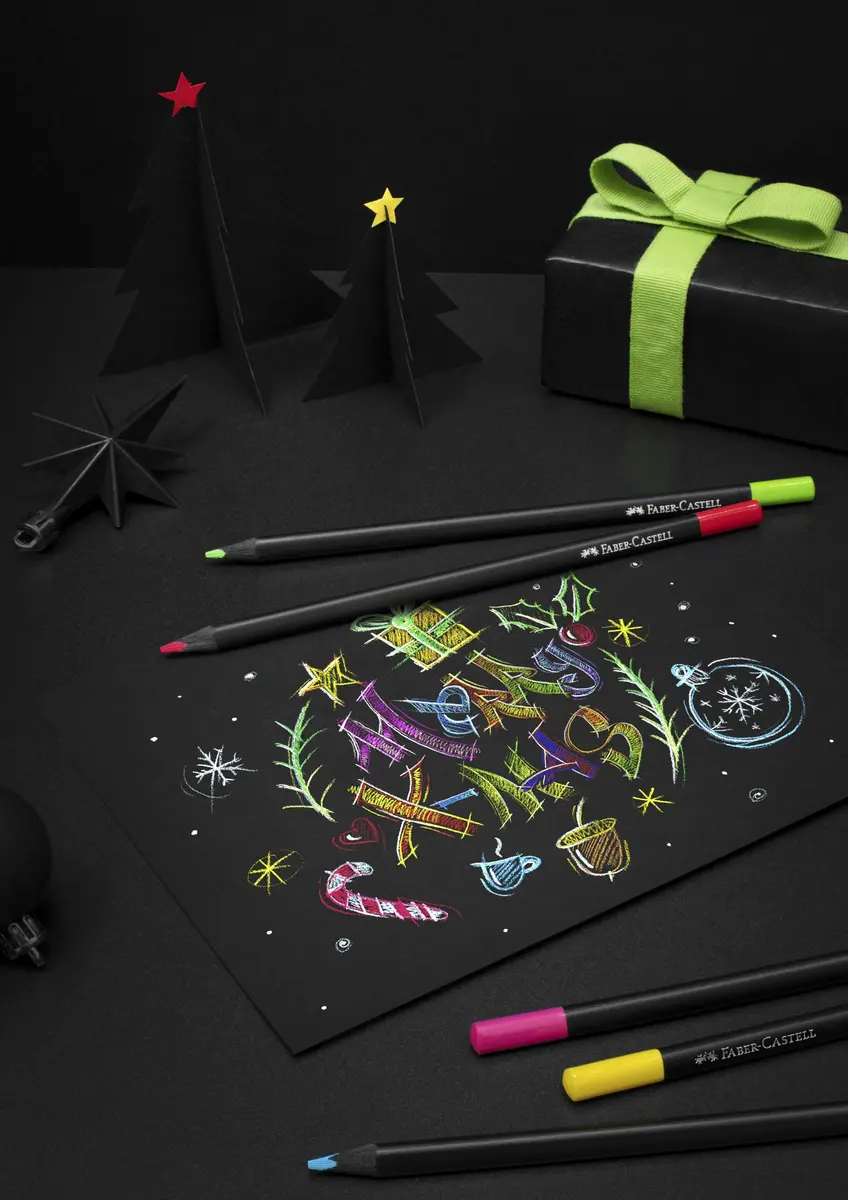 Faber-Castell Black Edition Colored Pencils 36 Count Classic Colors | Professional Quality with Soft Core Lead - view 8