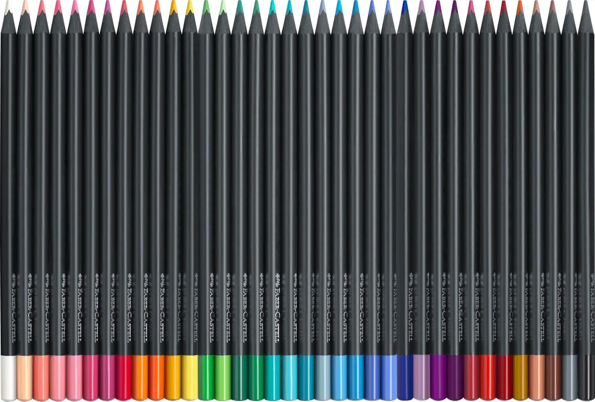Faber-Castell Black Edition Colored Pencils 36 Count Classic Colors | Professional Quality with Soft Core Lead - view 2
