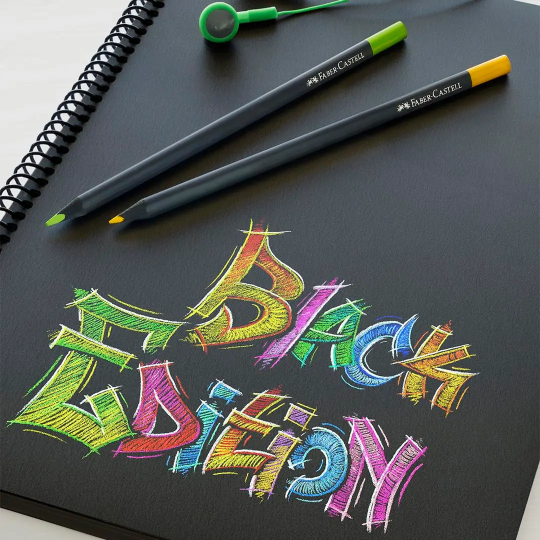 Faber-Castell Black Edition Colored Pencils 36 Count Classic Colors | Professional Quality with Soft Core Lead - view 4