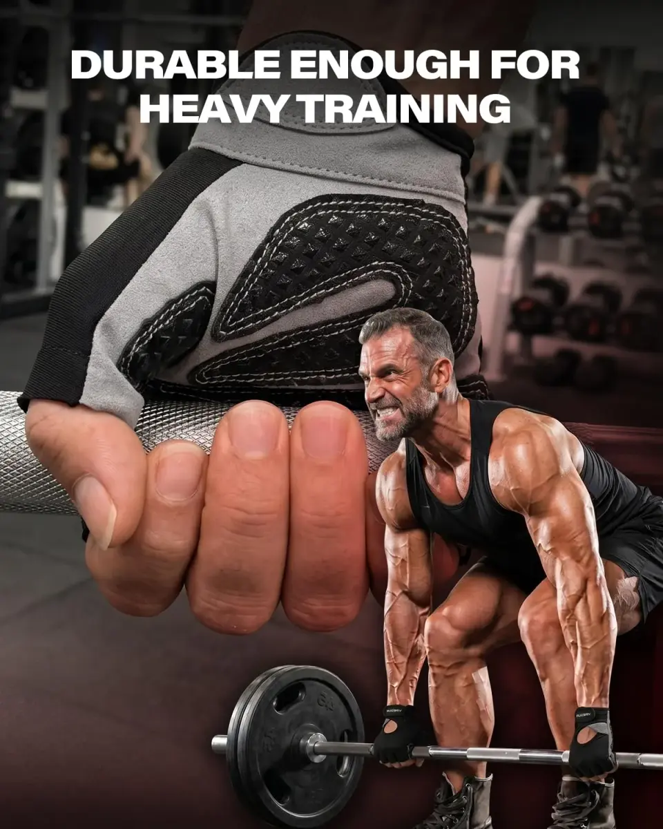 VINSGUIR Workout Gloves for Men and Women, Weight Lifting Gloves with Excellent Grip, Lightweight Gym Gloves for Weightlifting, Cycling, Exercise, Crosstraining, Pull ups, Fitness, Climbing and Rowing - view 4