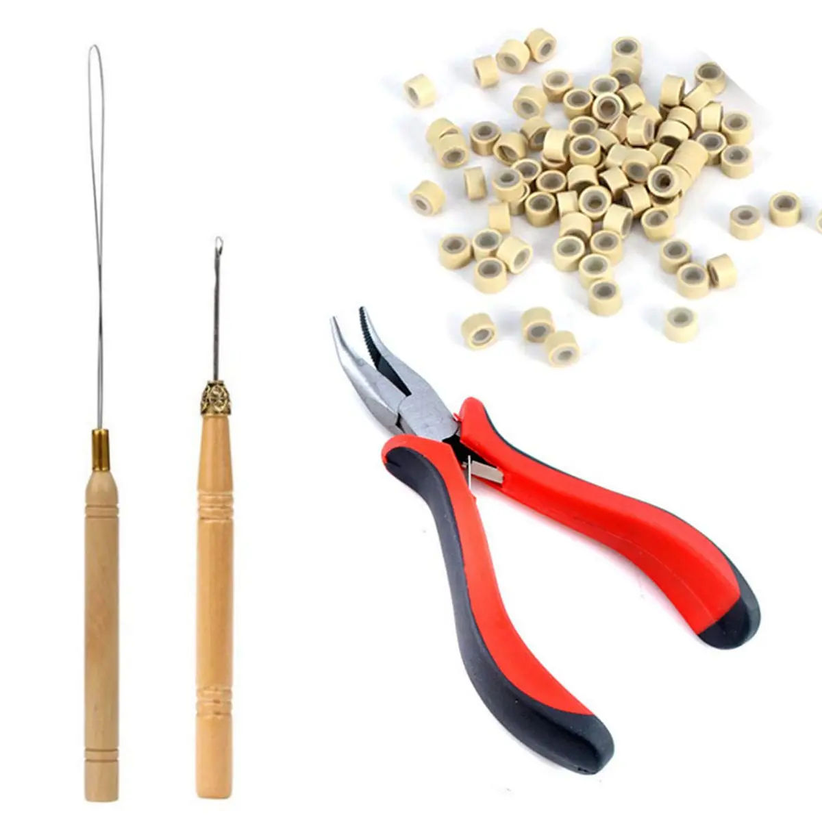 Orgrimmar Hair Extension Tool Kit Beige | Professional Hair Styling Set for Salon & Home Use - main product image