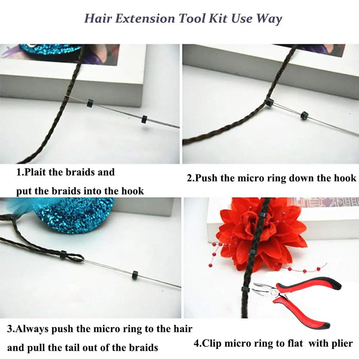 Orgrimmar Hair Extension Tool Kit Beige | Professional Hair Styling Set for Salon & Home Use - view 2