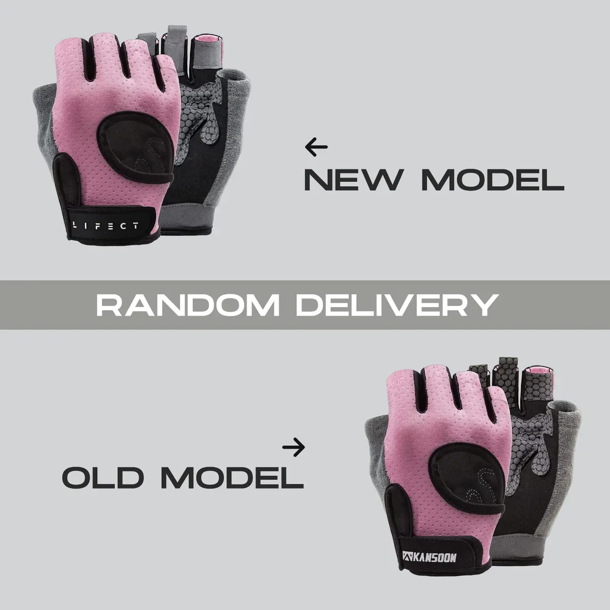 LIFECT Essential Breathable Workout Gloves, Pink, Large | Extra Grip & Adjustable Fit for Powerlifting & Gym - view 6