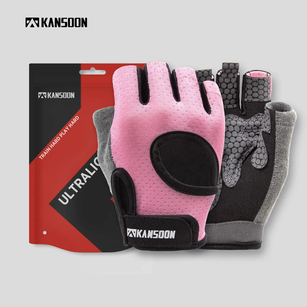 LIFECT Essential Breathable Workout Gloves, Pink, Large | Extra Grip & Adjustable Fit for Powerlifting & Gym - view 7