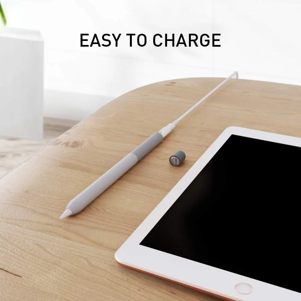 Delidigi Gradient Color Case for Apple Pencil 1st Gen | Anti-Slip Silicone Sleeve in Grey (0.01kg) - view 6