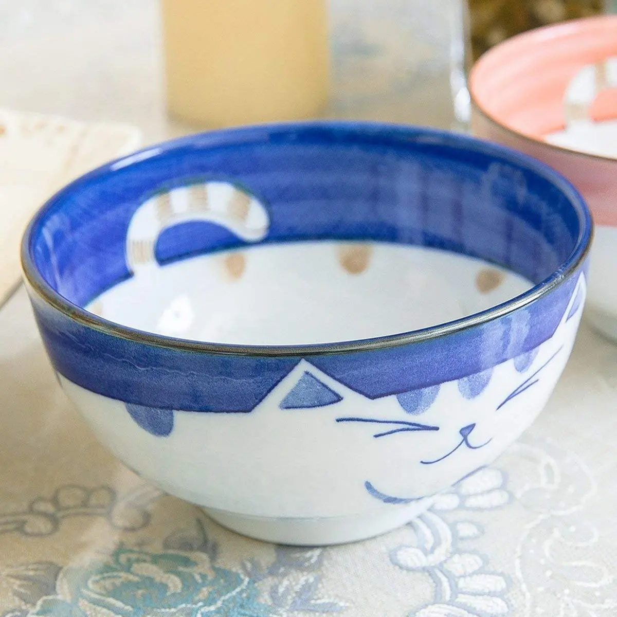 JapanBargain Set of 2 Japanese Large Porcelain Bowls 6.25-inch | Handcrafted Soup & Rice Bowls - view 2