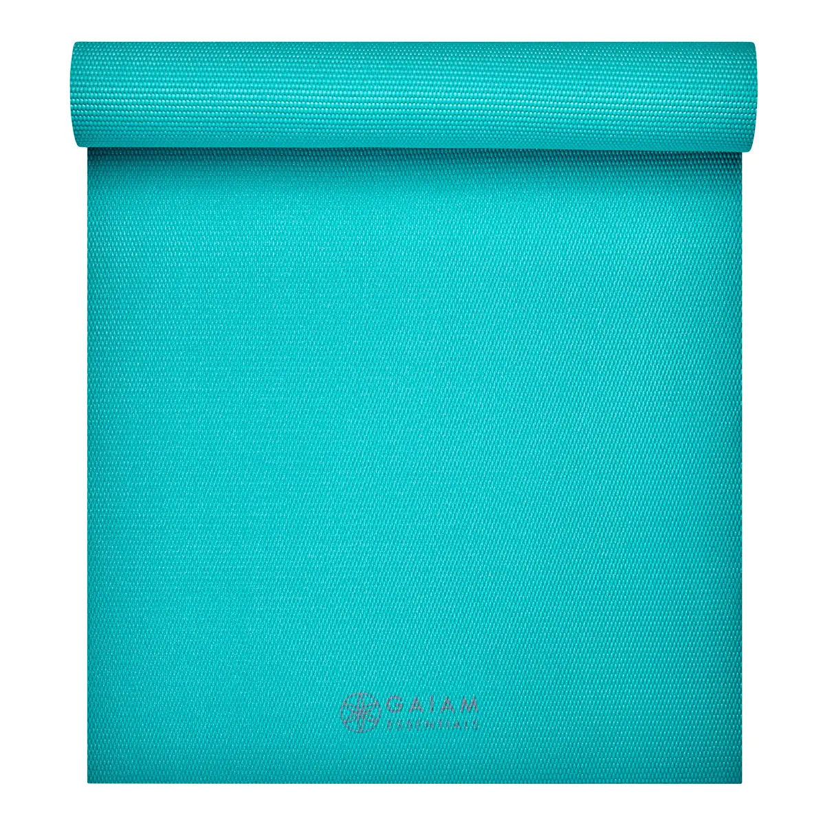 Gaiam Essentials Yoga Mat 6mm Non-Slip with Carrying Sling Teal | Extra Thick 6mm Non-Slip Textured Grip Surface Easy-Carry Sling Included Yoga Pilates & Floor Workouts 173cm x 61cm - main product image