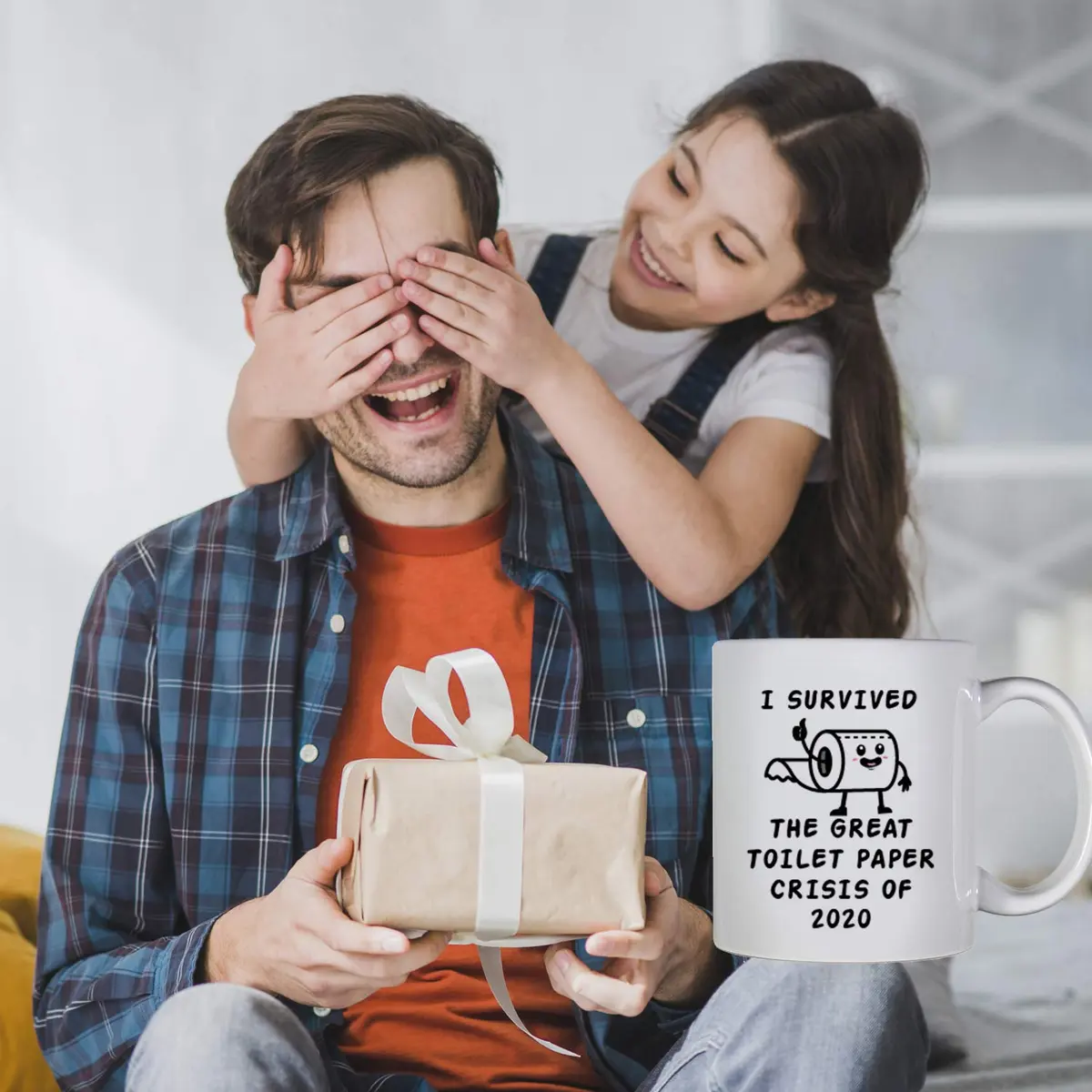 Kropsis White Ceramic Coffee Mug 325ml (11 Fl Oz) | Funny Toilet Paper Crisis 2020 Quote - view 7