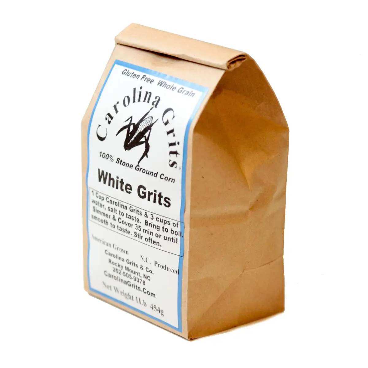 CAROLINA GRITS White Whole Grain Grits 16oz | Gluten Free, Non-GMO, Stone Ground - view 2