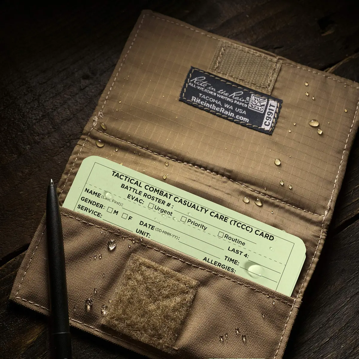 Rite in the Rain All-Weather Combat Card 6" x 5" | Weatherproof Tactical Casualty Care Card - view 6