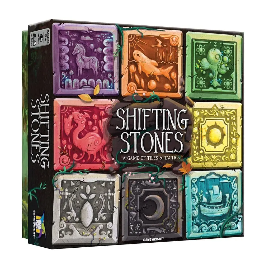 Gamewright Shifting Stones – Family Strategy Game of Tiles, Cards, and Tactics, 8+ | Visual Decision-Making Family Board Game - main product image