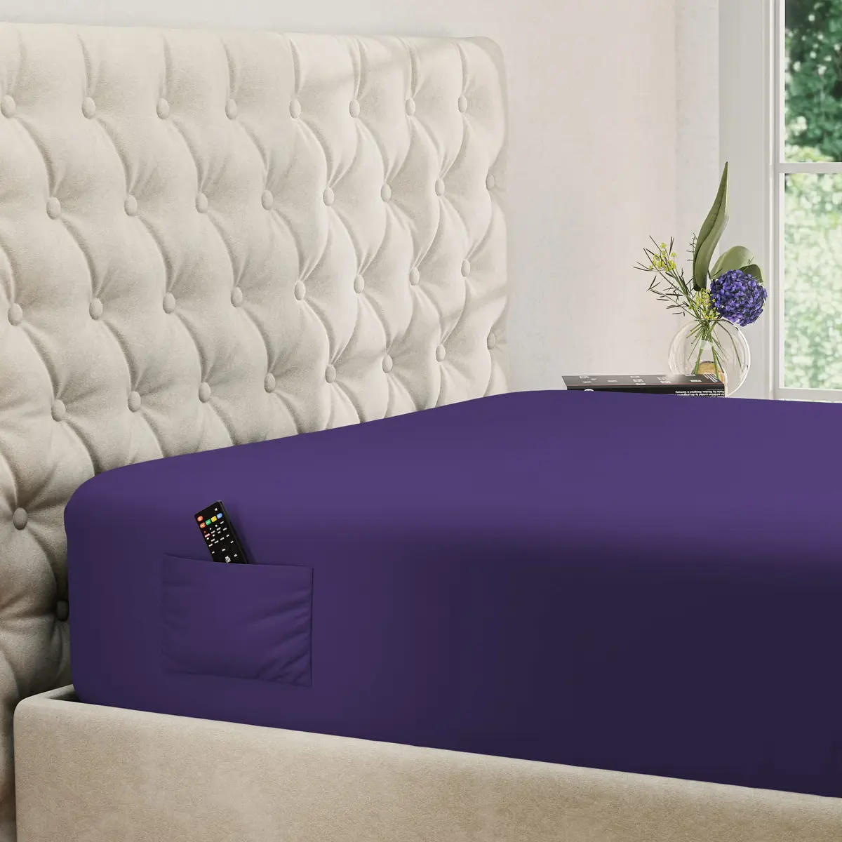 DREAMCARE Fitted Sheet Queen Size Deep Pocket 60 x 80 inches | Wrinkle-Resistant Microfiber, Hotel Luxury (70-120 chars) - main product image