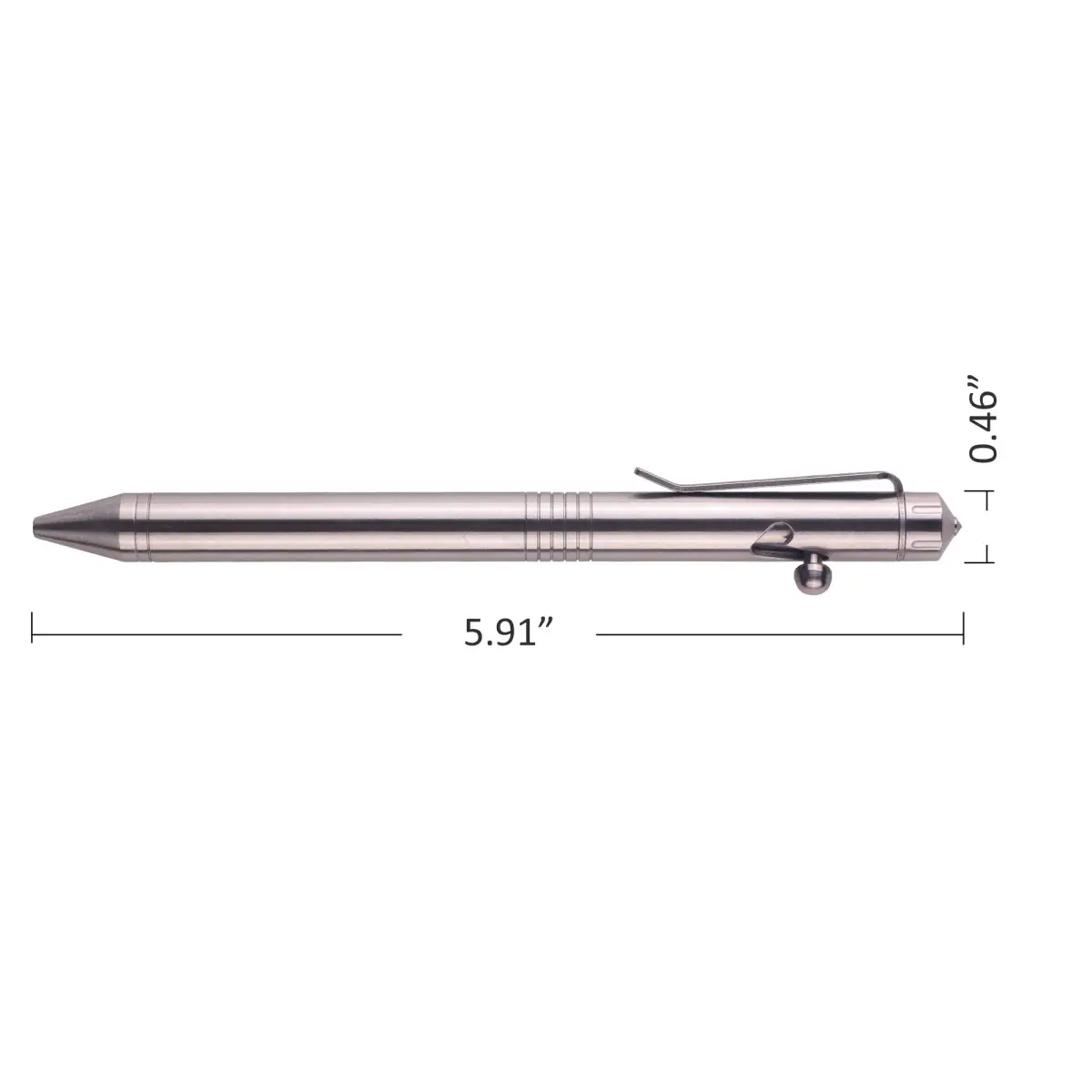SMOOTHERPRO Stainless Steel Bolt Action Pen with Pilot G2 Refill | Heavy Duty EDC Writing Tool - view 5