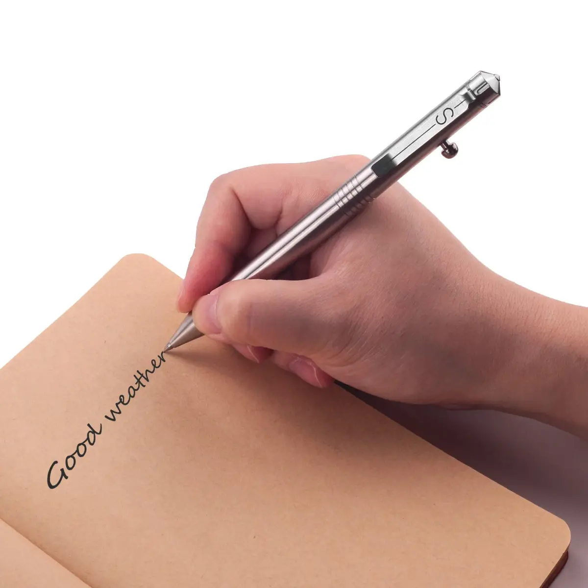 SMOOTHERPRO Stainless Steel Bolt Action Pen with Pilot G2 Refill | Heavy Duty EDC Writing Tool - view 3